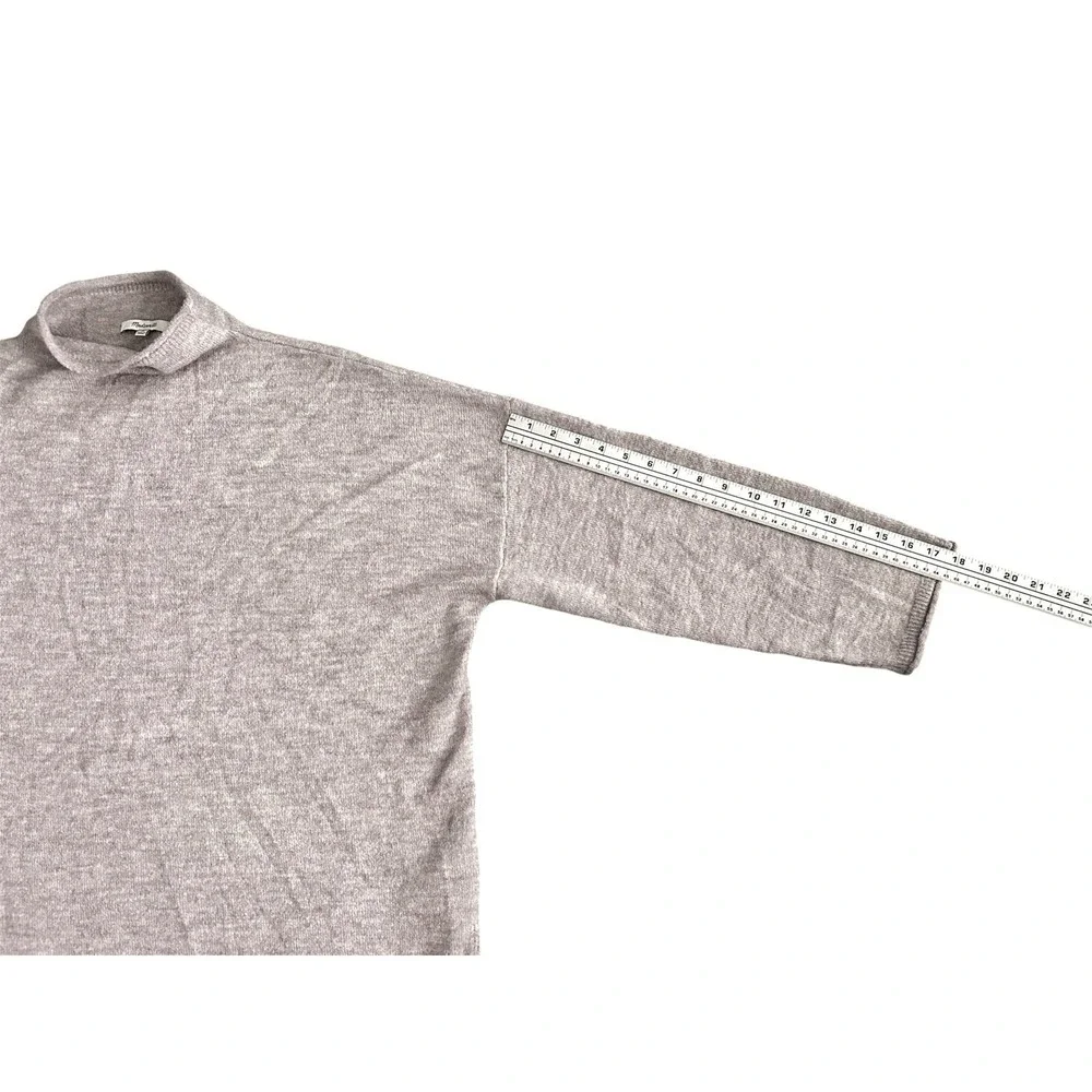 Madewell Women's Boucle Mock Neck Tunic Sweater Merino Wool Blend Size 2X NEW - Picture 7 of 14